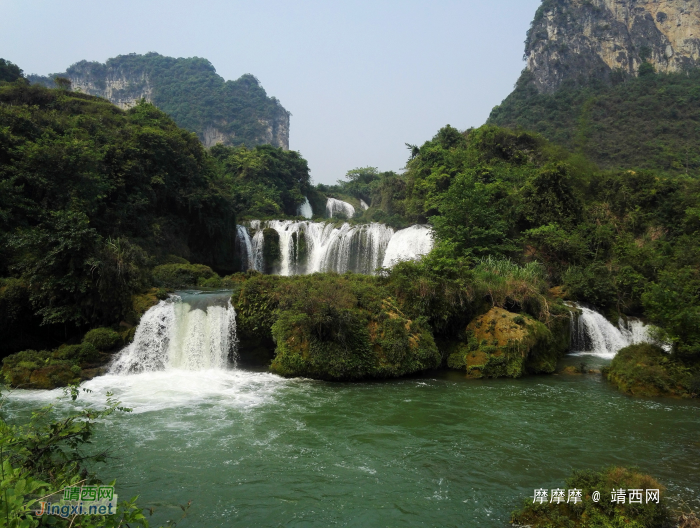 靖西市爱布瀑布群之马屯瀑布。 - 靖西网