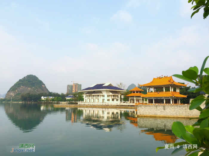 三月初三好佳节，靖西市龙潭湖晨曦。 - 靖西网