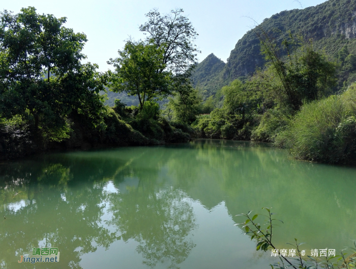 潺潺流水，人间仙境，靖西排消屯小石桥。 - 靖西网