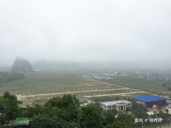 小城天空雾迷蒙，燕子翻飞细雨中。 - 靖西网