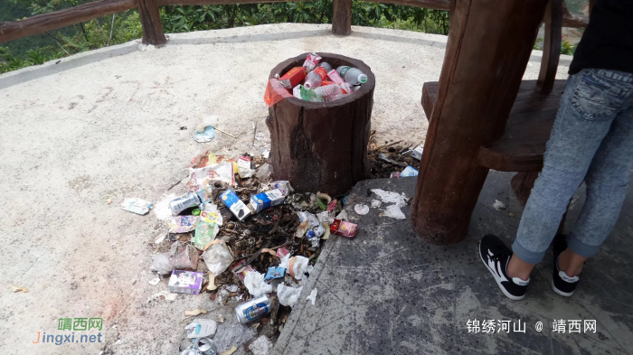 凤凰山上的垃圾污染问题回复 - 靖西网