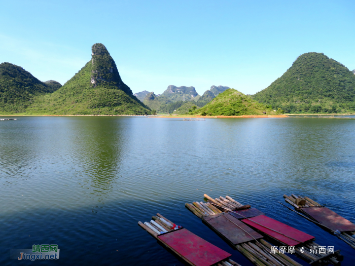 水波粼粼荷皎洁，朋怀湖边有美景。 - 靖西网