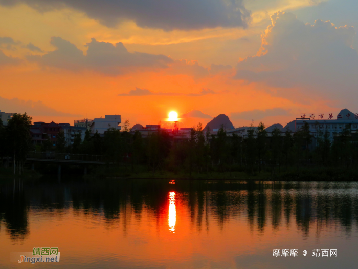 龙潭湿地公园赏日落 - 靖西网