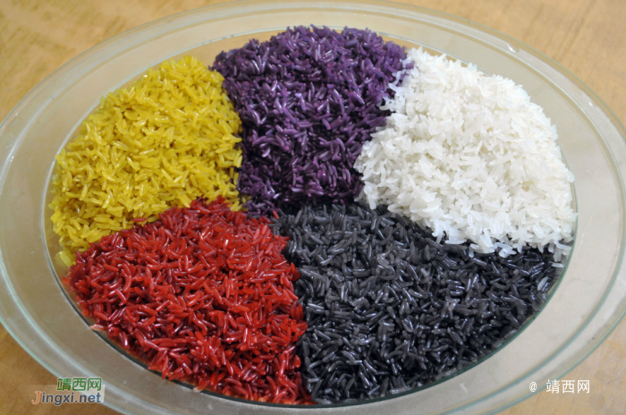 靖西传统风味美食——五色糯米饭 - 靖西网