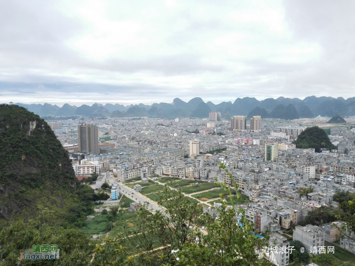 登银山看靖西大龙潭，看靖西城 - 靖西网