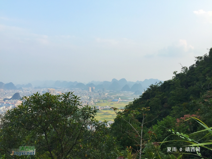 凤凰山上看新城 - 靖西网