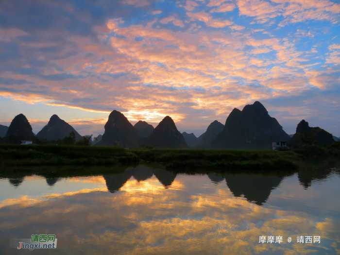 秋风起，稻花香，晨曦洗衣裳，日下收割忙。靖西市三友村最美秋景。 - 靖西网