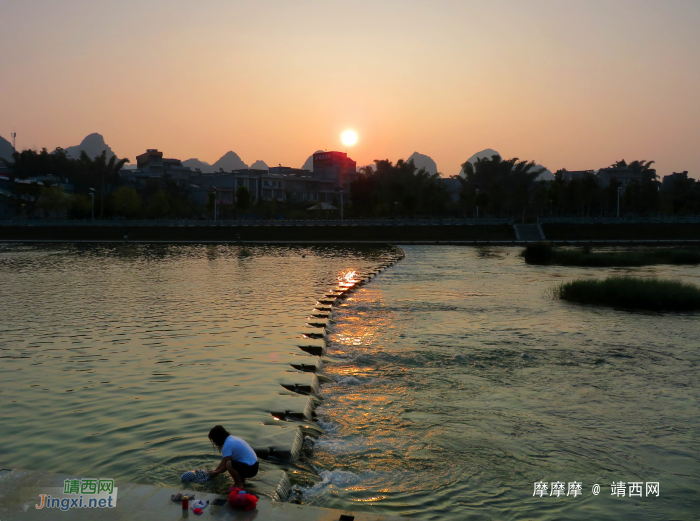 靖西龙潭的阳光水道。 - 靖西网