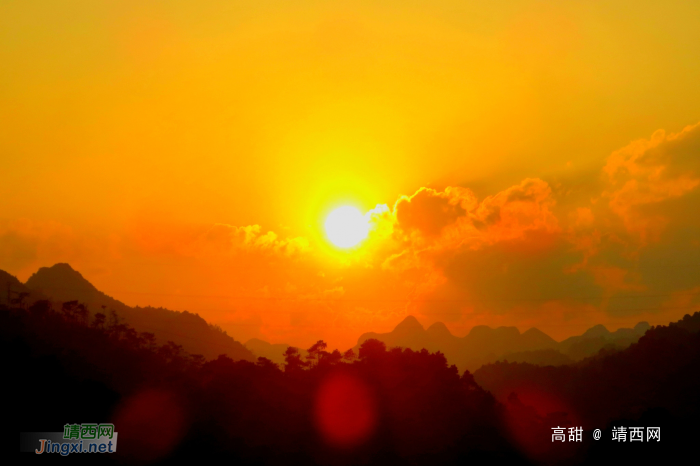 太极山上看日落 - 靖西网