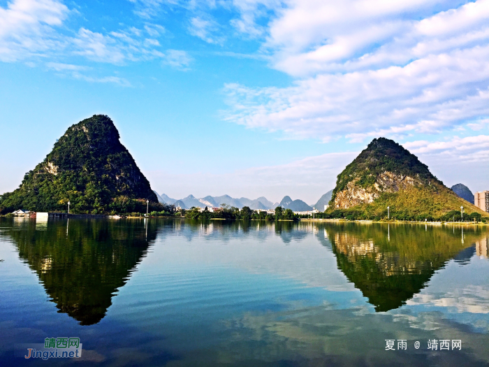 闲来龙潭看野水，怱于湖中见青山。 - 靖西网