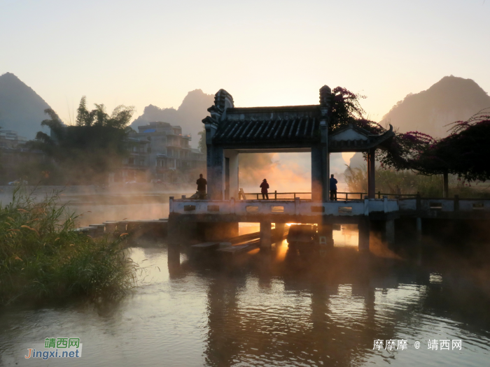 日出东方，唯鹅不败！晨曦下的鹅泉 - 靖西网