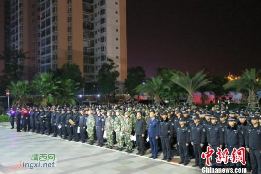 广西北海700余名执法人员凌晨围城突击清理打击传销 - 靖西网