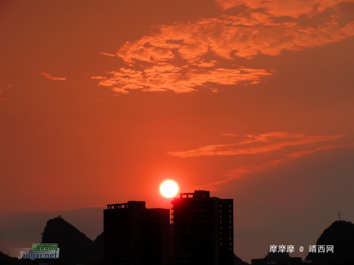 夕阳下，龙潭多美！ - 靖西网