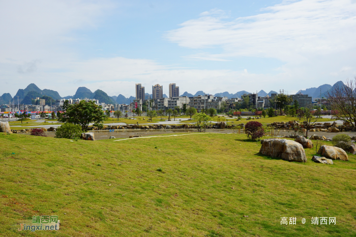 几枝新叶翠翠竹，一座太极青青山。靖西太极山太极公园 - 靖西网