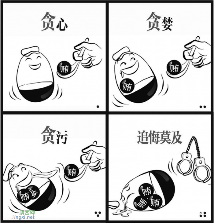 廉政文化作品展播集(漫画)(四) - 靖西网