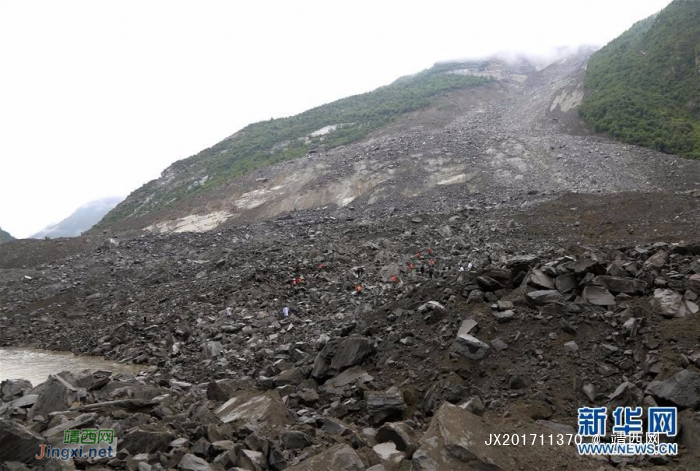 四川茂县新磨村山体垮塌，100余人被埋 - 靖西网
