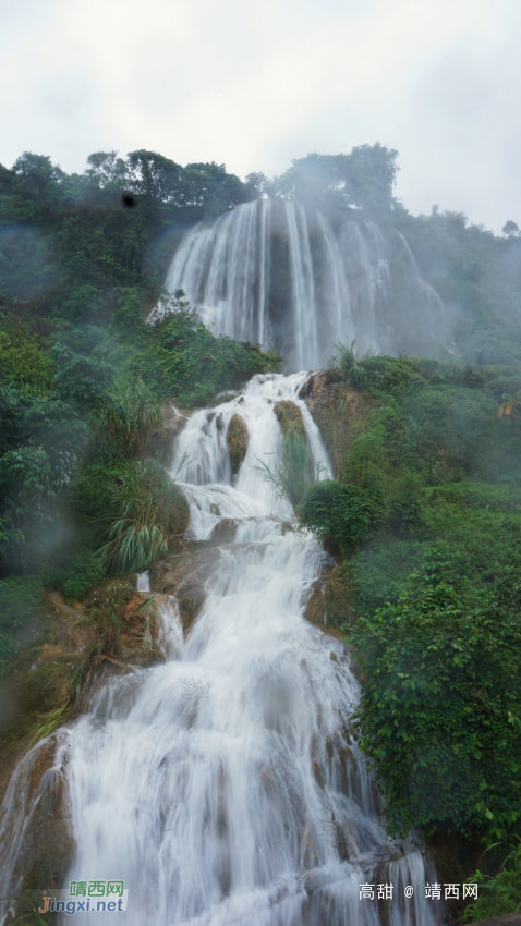 靖西三叠岭瀑布，一个亿万年前就有的自然景观 - 靖西网