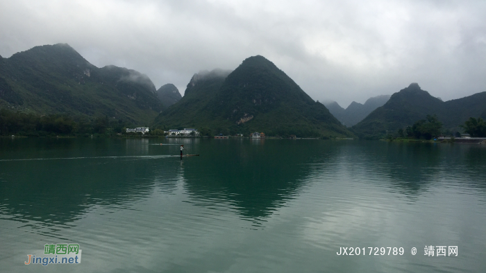 碧水青山，蓝天白云之龙潭景色。 - 靖西网