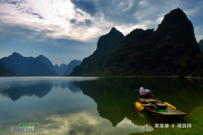 昏暗的阴天也很美，靖西市念诺湖景色。 - 靖西网