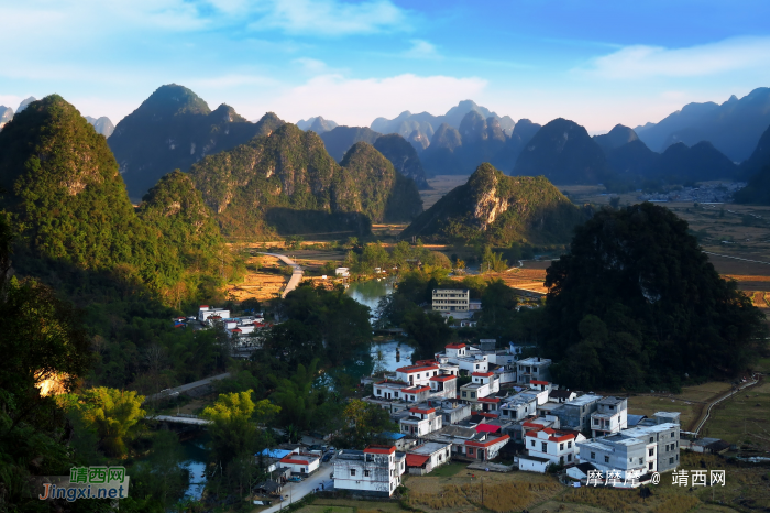 依山傍水好地方，靖西市大兴村小景。 - 靖西网