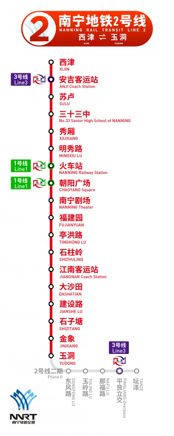 南宁地钱二号即将开通运行 - 靖西网