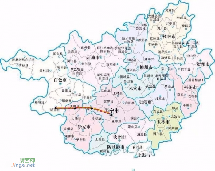 靖西至南宁高铁