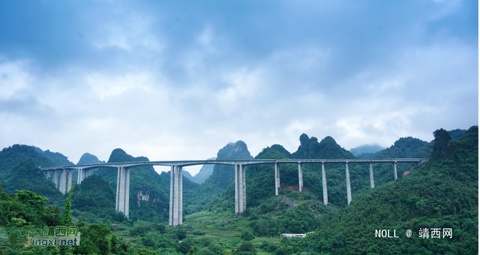 靖西这条网红高速公路美呆了，青山绿水，感觉游走在丹青水墨的山水画廊一样 - 靖西网