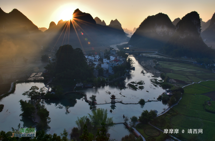 鹅泉冬景 - 靖西网