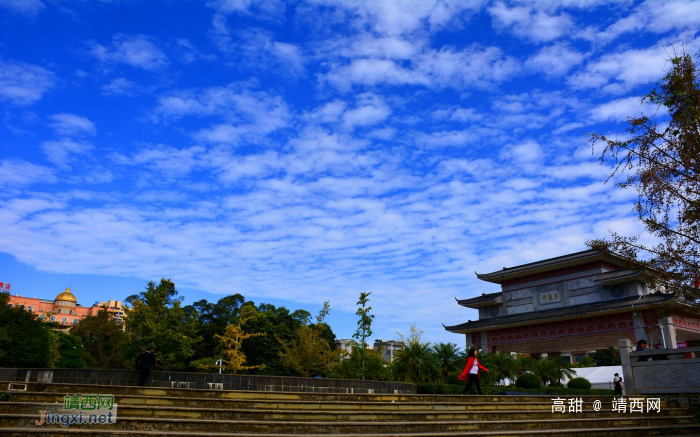 休闲广场景色美 - 靖西网