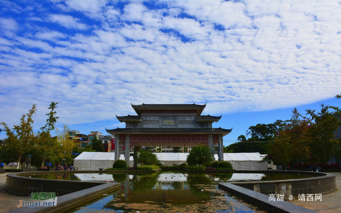 休闲广场景色美 - 靖西网