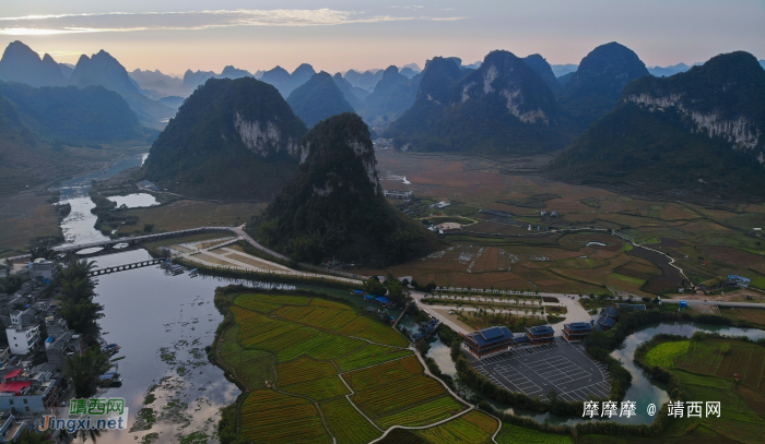 山黄树枯，绿水依旧，靖西鹅泉冬景。 - 靖西网