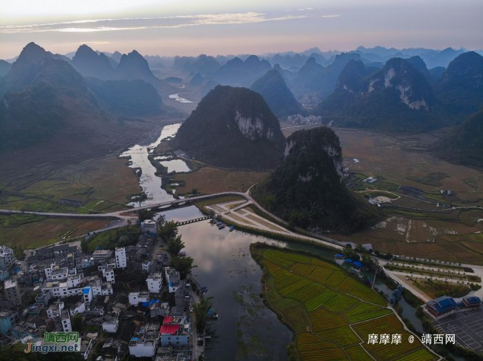 山黄树枯，绿水依旧，靖西鹅泉冬景。 - 靖西网