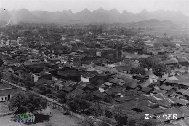 三十年代广西桂林，气势森严的皇城西华门 - 靖西网