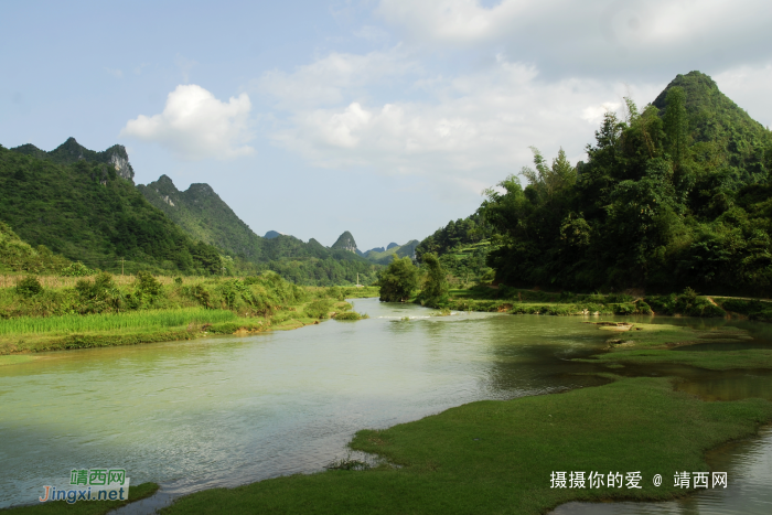 岸边多翠竹，河中有乱石，靖西壬庄乡史典村风光。 - 靖西网 - 第7页