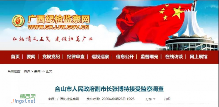 崇左市委常委、大新县委书记赵丽接受审查调查 - 靖西网