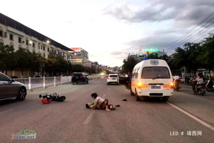 靖西绣球大道发生一起交通事故，一名妇女受伤 - 靖西网
