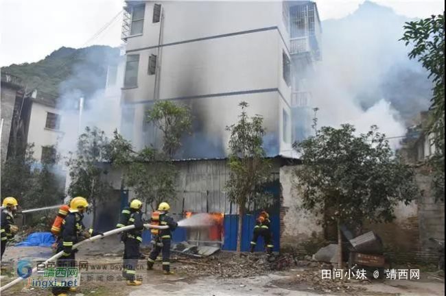 那坡县一居民熏腊肉不慎引发火灾，周边的严重受损！！！ - 靖西网