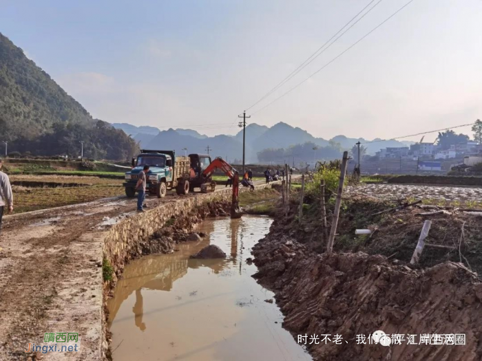 靖西禄峒镇平江村：“清河活动”1.5公里，500多亩农田受益 - 靖西网