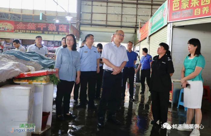 靖西市委书记郝玉松带队现场检查指导创建国家卫生城市和自治区文明城市工作 - 靖西网