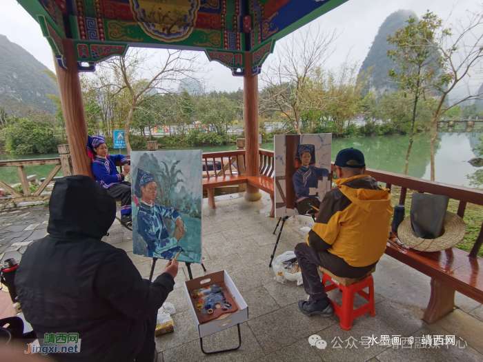 北京市文联文艺志愿服务团到靖西市开展美术创作指导和采风写生活动 - 靖西网