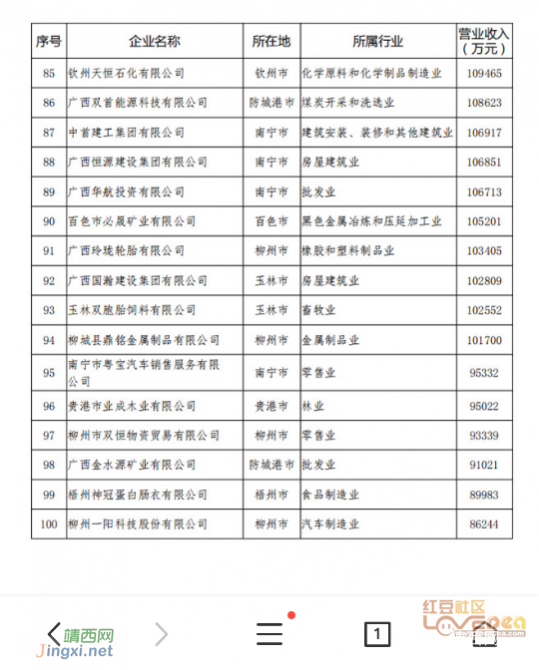 2019年广西民营企业100强发布 靖西一家11名 - 靖西网