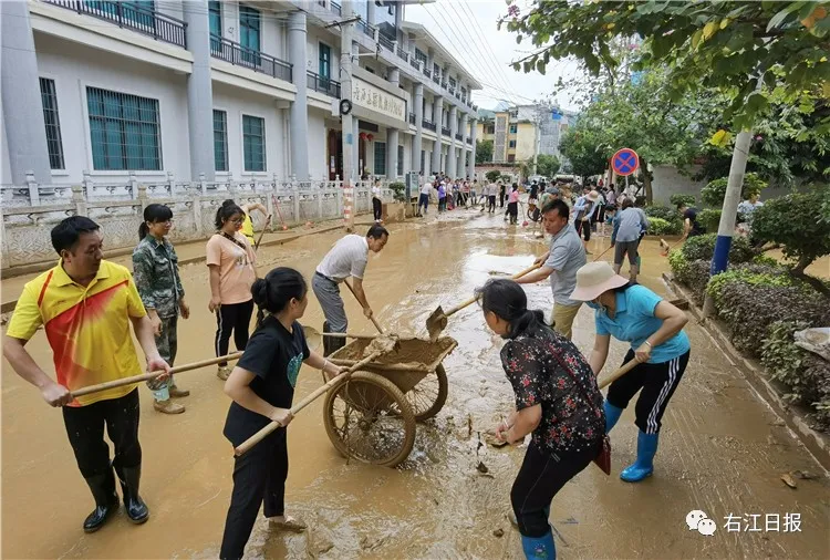 靖西兄弟那坡县城，洪水退去后的情况 - 靖西网
