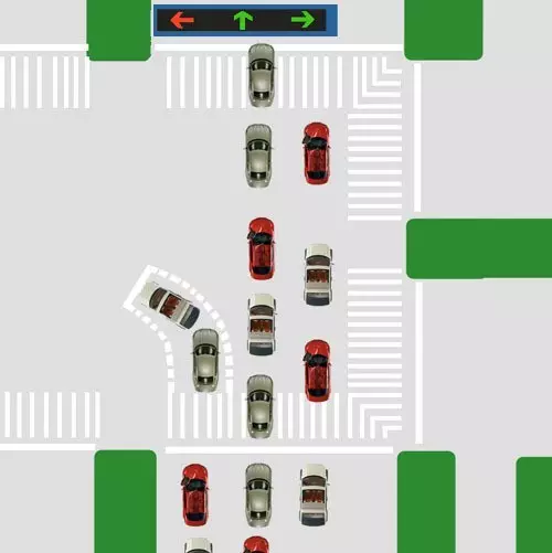 交警提醒：进入左转待转区等于闯红灯，一不小心就扣6分 - 靖西网