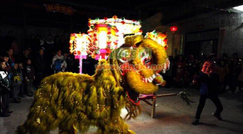 【民俗风情】同德乡足邦屯恢复举办花灯节 - 靖西市·靖西网