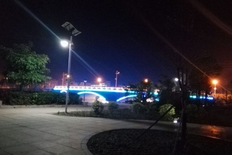 湿地公园夜景慢慢在完善很不错啊 - 靖西市·靖西网