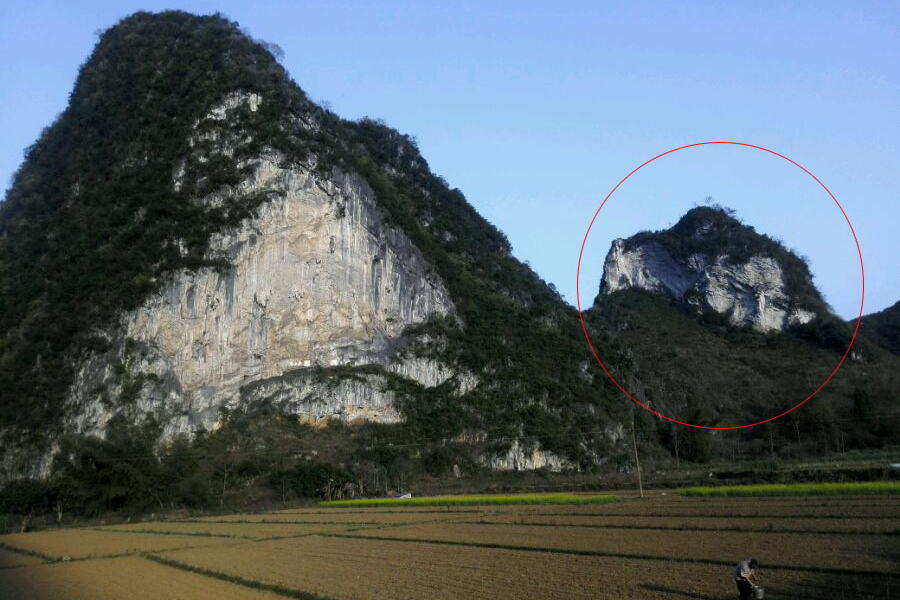 靖西的人面山，你是否见过？惟妙惟肖，还是个外国人！ - 靖西市·靖西网