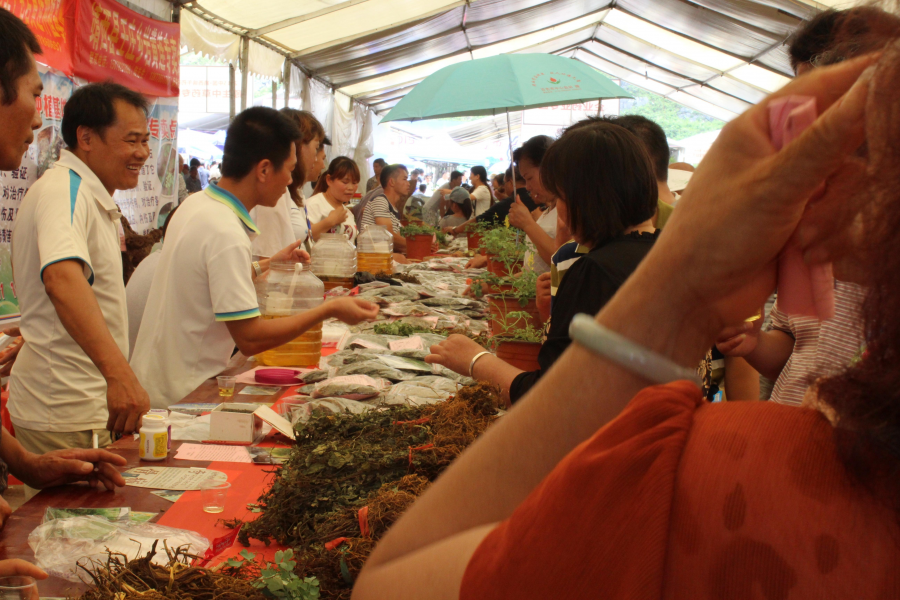 靖西端午药市热闹非凡，端午药市一日游，坐免费公车到场观看开幕式逛药市品美食 - 靖西市·靖西网