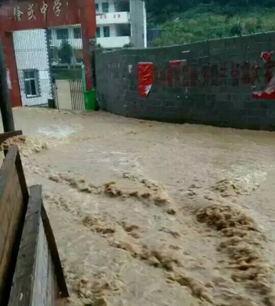 隆林县隆或大雨后的“水灾”，差点人都被冲走了 - 靖西市·靖西网