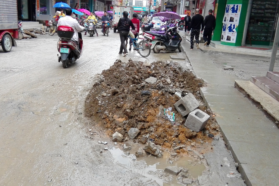 靖西重点工程之一，好期待大街的新面貌 - 靖西市·靖西网