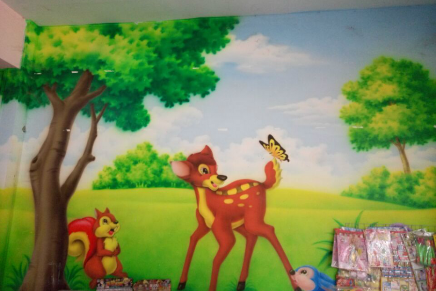 最平价承接幼儿园墙体绘画 - 靖西市·靖西网